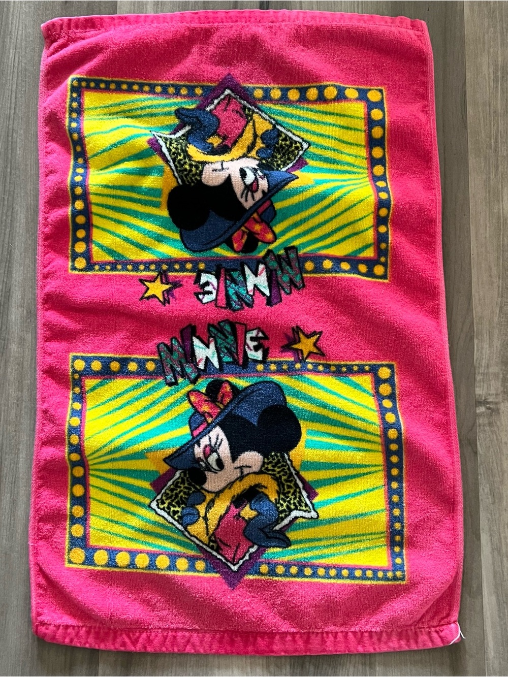 Vintage Disney Jo Franco Minnie Mouse Hand Towel